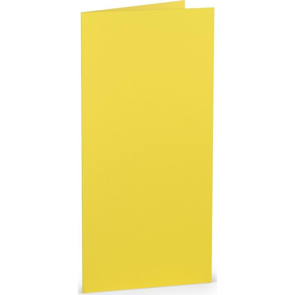 Rössler, Grusskarte + Briefpapier, Coloretti Karten DIN lang Goldgelb im 5er Pack zum Selbstgestalten (5 Stk.)