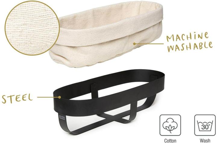 Actual product image Stöckli Brotkorb Pilatus Beige/Schwarz