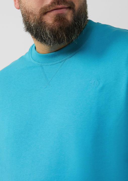Produktbild S.Oliver Sweatshirt Sweatshirt mit Label-Stickerei (4XL)