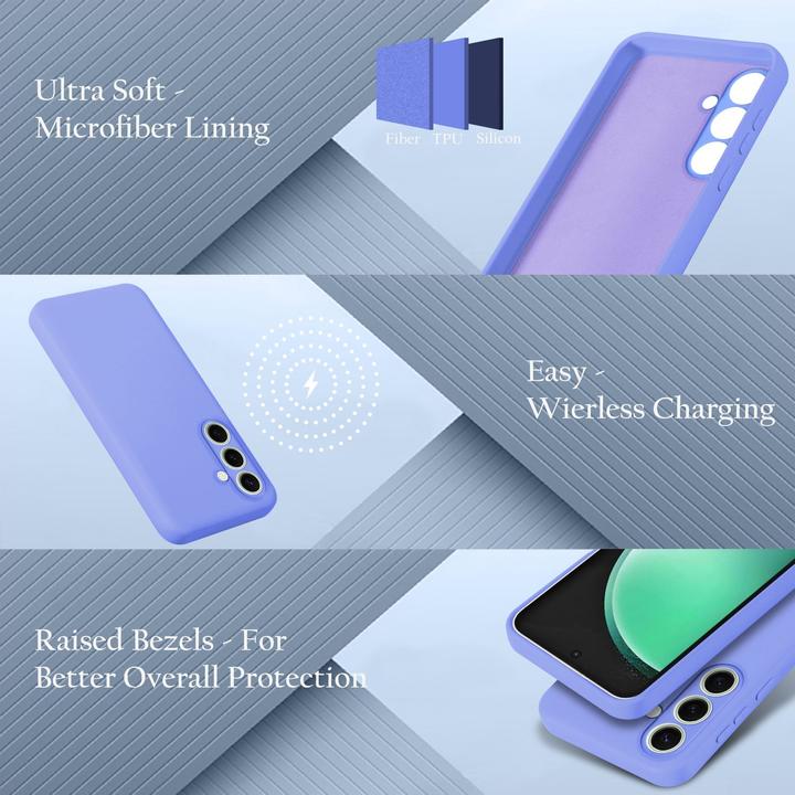 Actual product image Cadorabo Case for Samsung Galaxy S24 FE TPU Liquid Silicone Cover (Samsung Galaxy S24 FE)