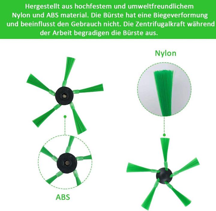 Actual product image FHzytg 11 pcs round brush for Vorwerk Kobold VR200 VR300 Robot Vacuum Cleaner