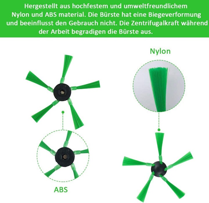Image du produit FHzytg 11 brosses rondes pour Vorwerk Kobold VR200 VR300 Aspirateur robot
