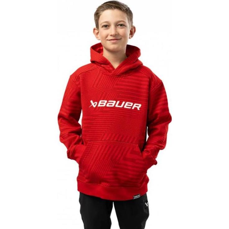 Bauer, Felpa + Maglione, Kapuzenpullover mit grafischen Streifen Jr, (M)