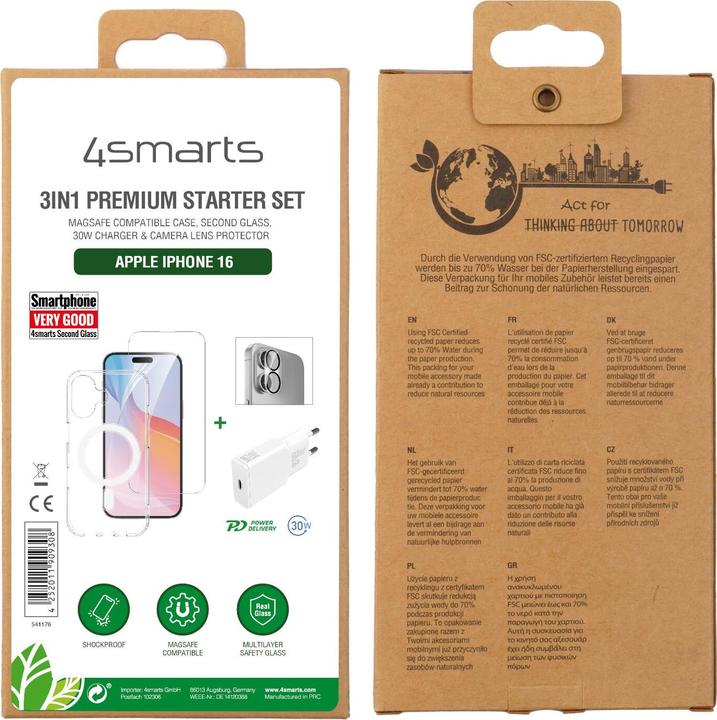 Produktbild 4smarts 3 in 1 Starter Set (Apple iPhone 16)