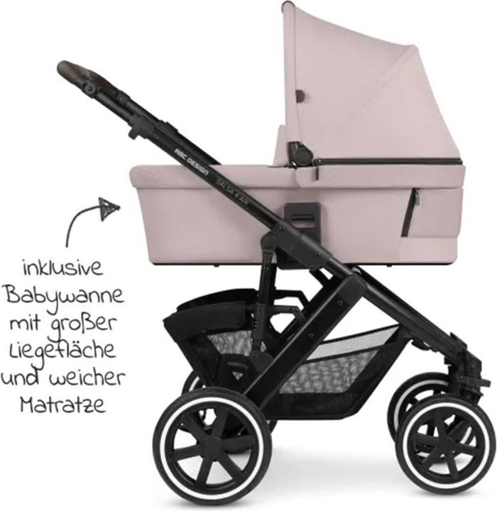 Produktbild ABC Design Kinderwagen 3 in 1 3in1 Kinderwagen-Set Salsa 4 Air - inkl. Babywanne