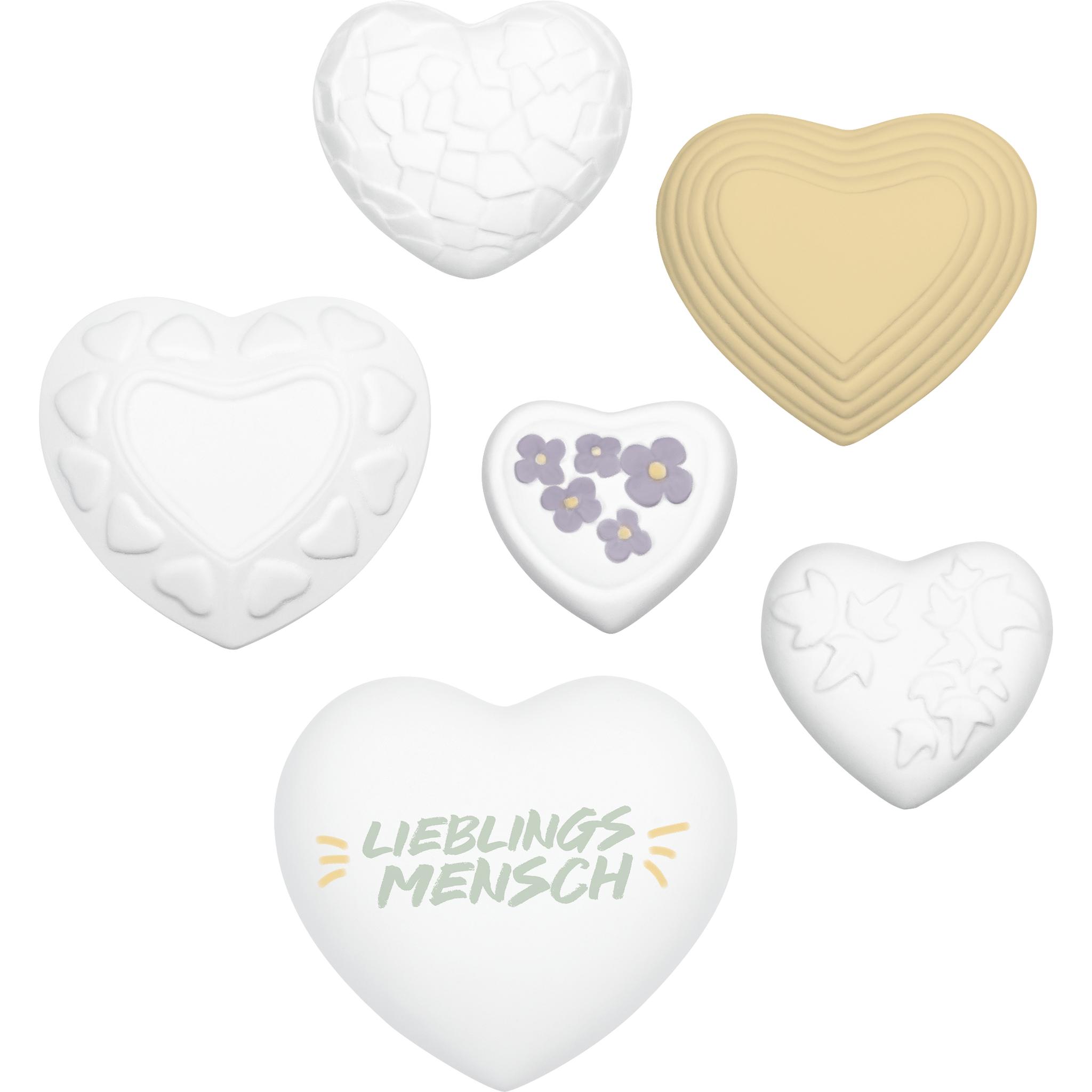 Knorr Prandell Stampo per fusione “Cuori tpieni” 40-70 mm, bianco