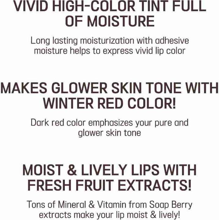 Valeurs nutritives et ingrédients Etude House Dear Darling Water Gel Tint RD306 Shark Red (21AD Vivid High-Color Lip Tint wit)