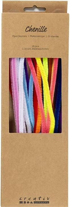 Produktbild Creativ Company Chenilledraht 25 Stück, Sortierte Farben, Länge: 30 cm (0.30 m)