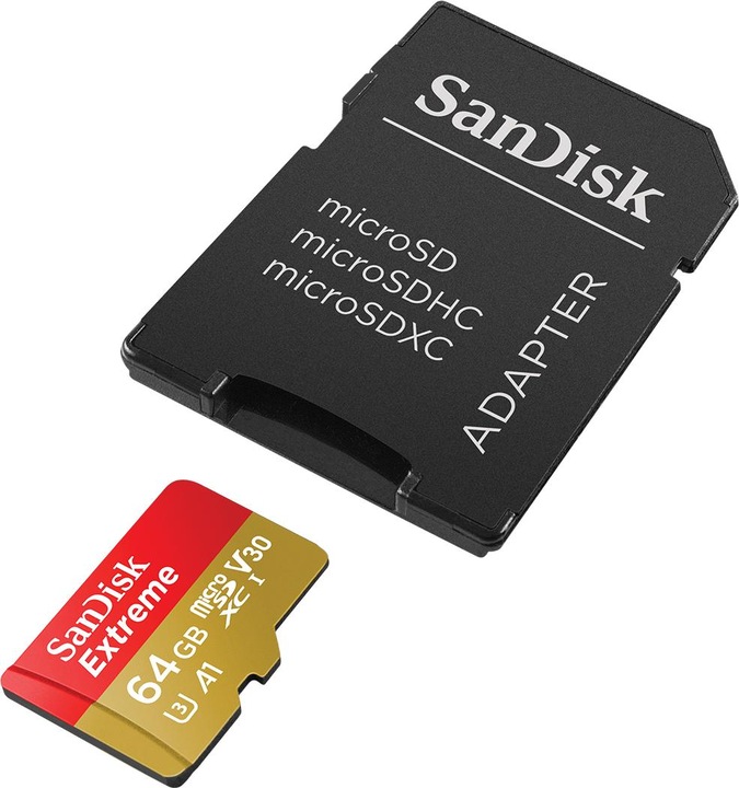 Produktbild SanDisk microSDHC ActionSC 32GB 2x Extr.100MB (32 GB, microSDHC, U3, UHS-I)