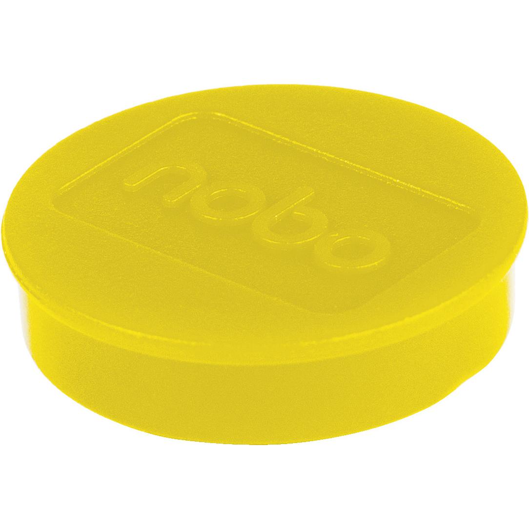 Nobo, Magnet, Magnet rund 38mm 1915309 gelb 10 Stück (10 x)