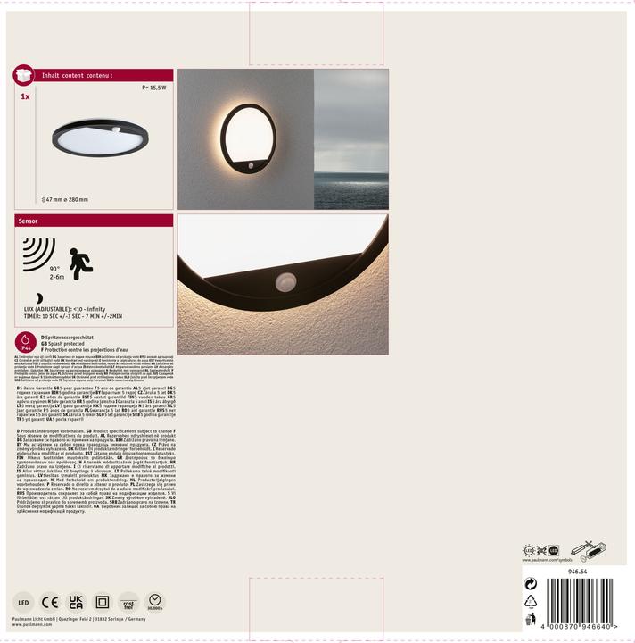 Produktbild Paulmann Panel Lamina (1200 lm, IP44)