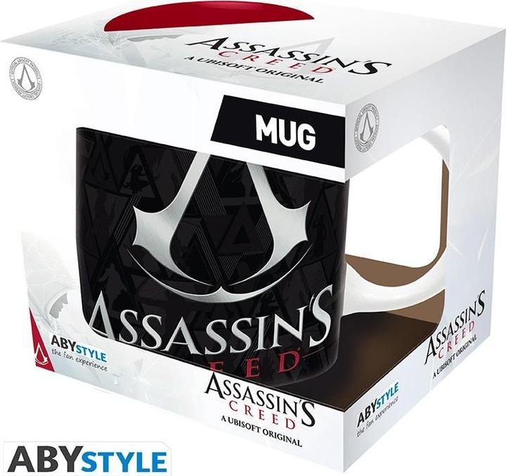 Immagine prodotto ABYstyle Assassin's Creed Tazza 320ml Subli : Crest Black & Red (320 ml, 2 x)