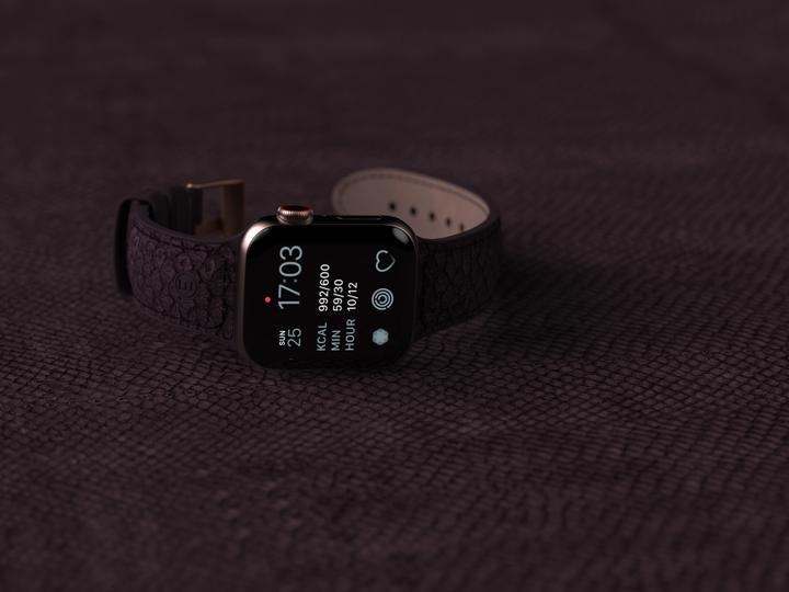 Immagine prodotto Njord Cinturino Per Orologio Eldur (41 mm, 40 mm, Pelle Vegan, Silicone, Pelle di salmone vegana)