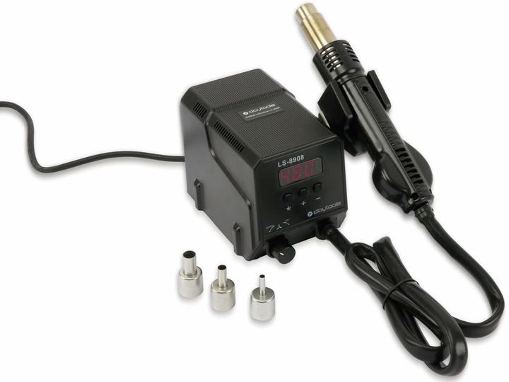 Produktbild Daytools Lötstation LS-8908, Heissluft LED-Display, 300 W, regelbar, 3 Düsen
