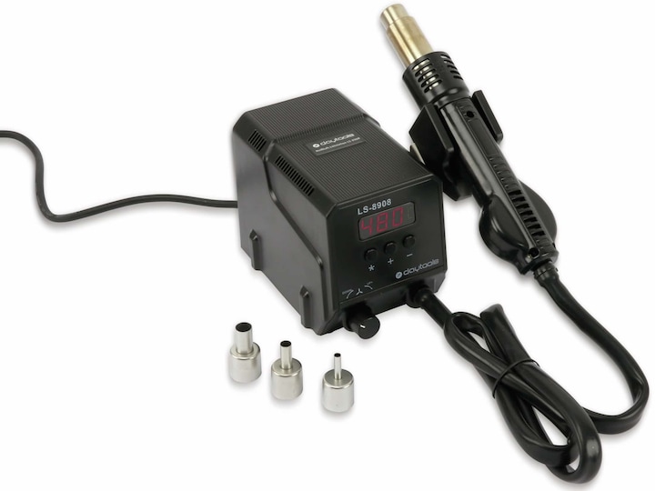 Produktbild Daytools Lötstation LS-8908, Heissluft LED-Display, 300 W, regelbar, 3 Düsen