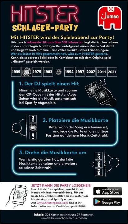 Actual product image Jumbo Hitster Schlager Party, d (German)