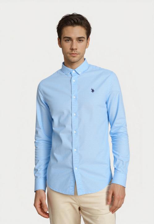 Immagine prodotto U.S. Polo Hemd Leinenhemd Button Down Linenshirt (M)