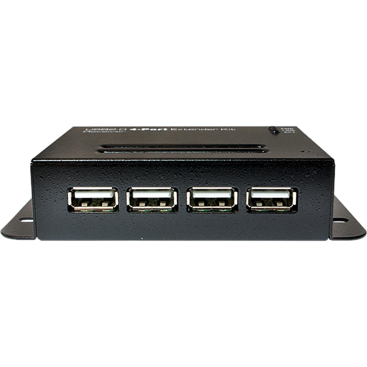 Thumbnail - LogiLink UA0252 (USB-A, 4 Ports), Dockingstation + USB Hub, Schwarz