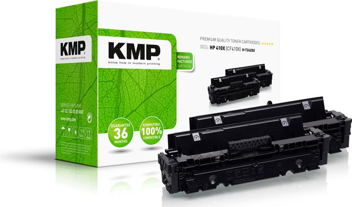 Image du produit KMP 2 H-T242XD toner noir pour remplacer HP 410X (CF410XD) (CF)