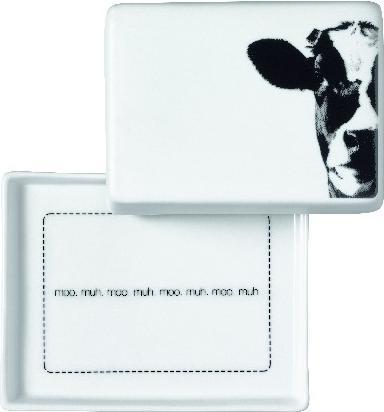 Actual product image Räder Wheels Breakfast butter dish moo. MUH. moo