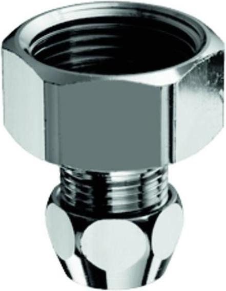Image du produit Schell Raccord pour compteur d'eau chromé, raccord à compression 3/4 pouce FF 3/4 pouce FF (Raccord de tuyauterie)