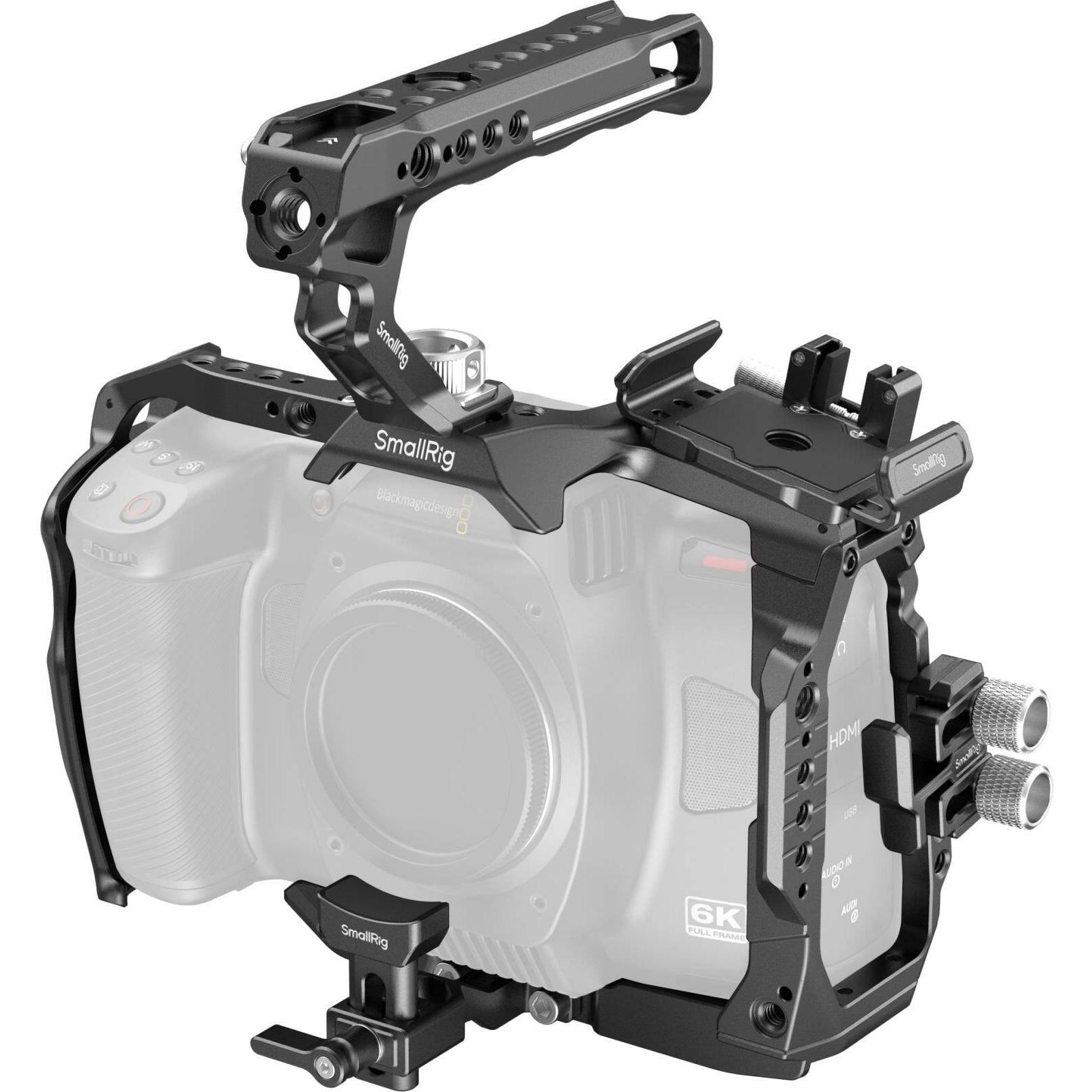 SmallRig Basic Cage Kit for Blackmagic Design Cinema Camera 6K 4574 (Cage), Video Zubehör, Schwarz