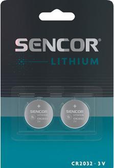 Produktbild Sencor Einmal Lithium Batterie CR2032, 2-pack (2 Stk., CR2032)