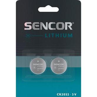 Sencor Einmal Lithium Batterie CR2032, 2-pack (2 pz., CR2032), Batterie + pile