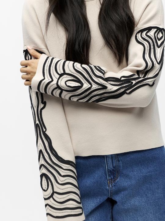 Produktbild Object Bestickter Pullover (M)