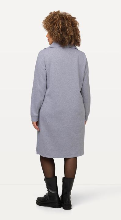 Produktbild Ulla Popken Sweatkleid, Troyerkragen, Reissverschluss, Langarm (46, 48)