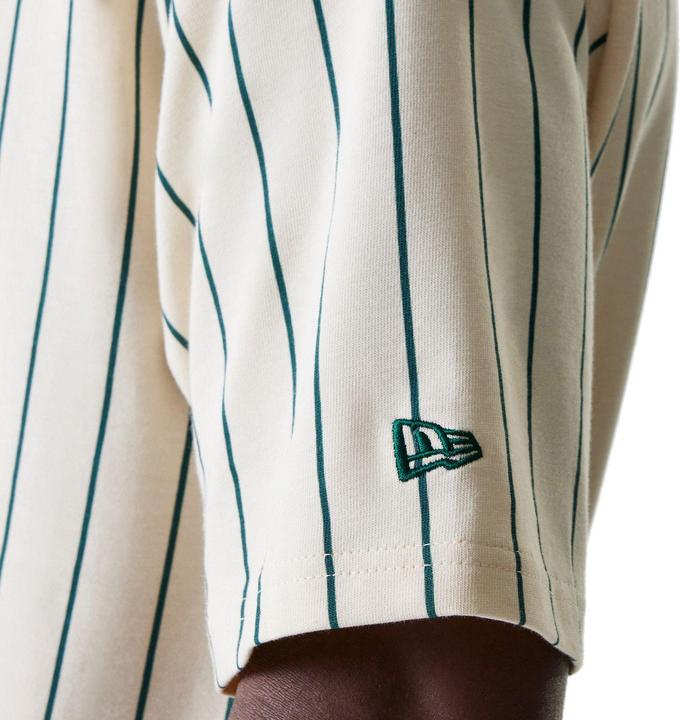 Actual product image New Era Oversized Shirt - PINSTRIPE beige - XXL (XXL)
