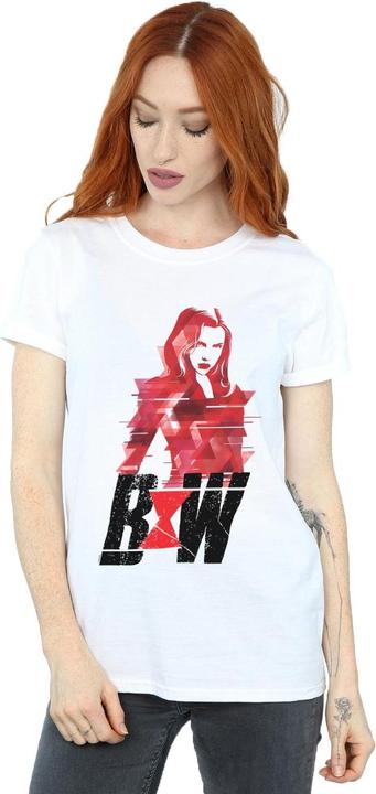 Produktbild Black Widow Film Logo Artwork Baumwolle Boyfriend TShirt (L)