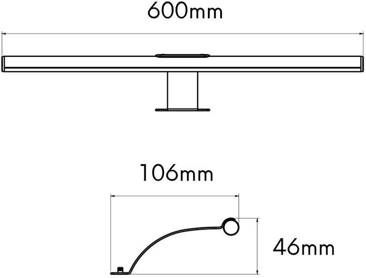 Produktbild Kalb Material für Möbel LED Kleiderschrankleuchte 3er Set