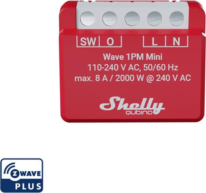 Actual product image Shelly Qubino Wave 1PM Mini (Switch actuator)
