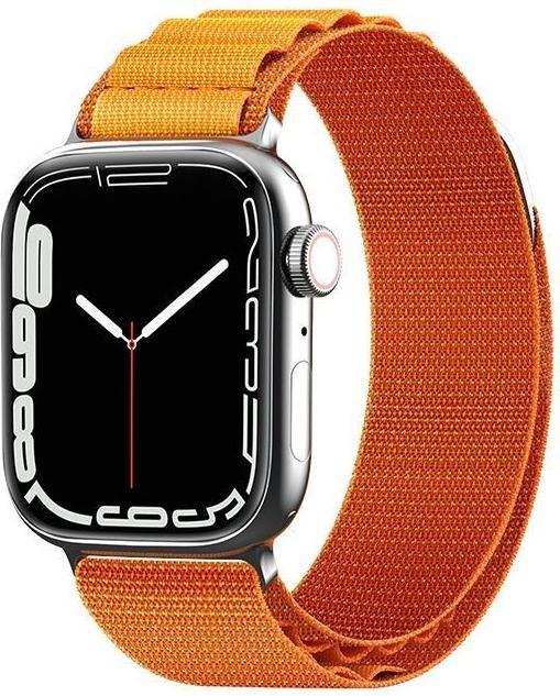 Hurtel Cinturino con fibbia in acciaio Alpine per Apple Watch 38/40/41 mm - arancione (Materiale sintetico)