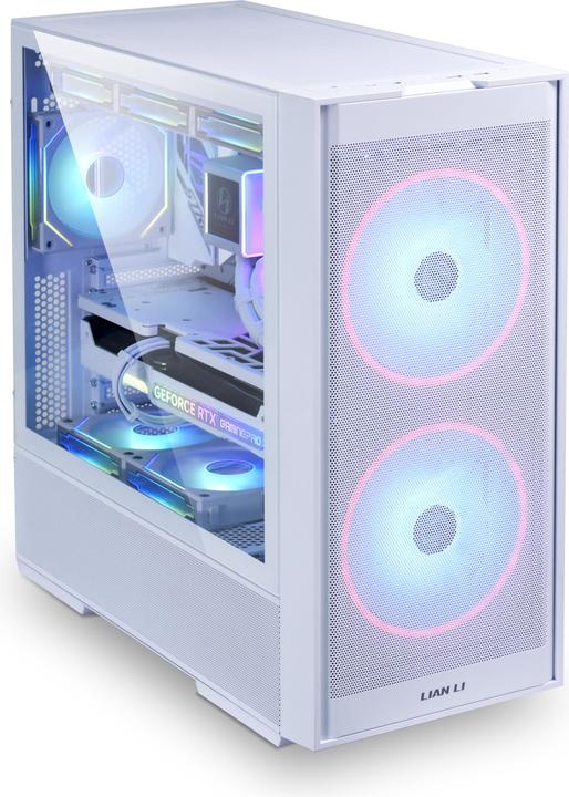 Produktbild Lian-Li Boitier Moyen Tour ATX Lancool 206 avec panneau vitré (Blanc) (ATX, mATX, Mini-ITX)