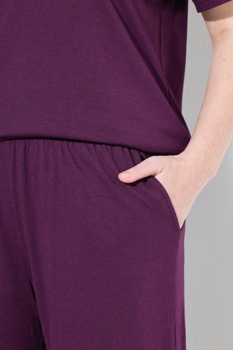 Produktbild Ulla Popken Pyjama, Lochstickerei, Halbarm, Modalmix (50, 52)