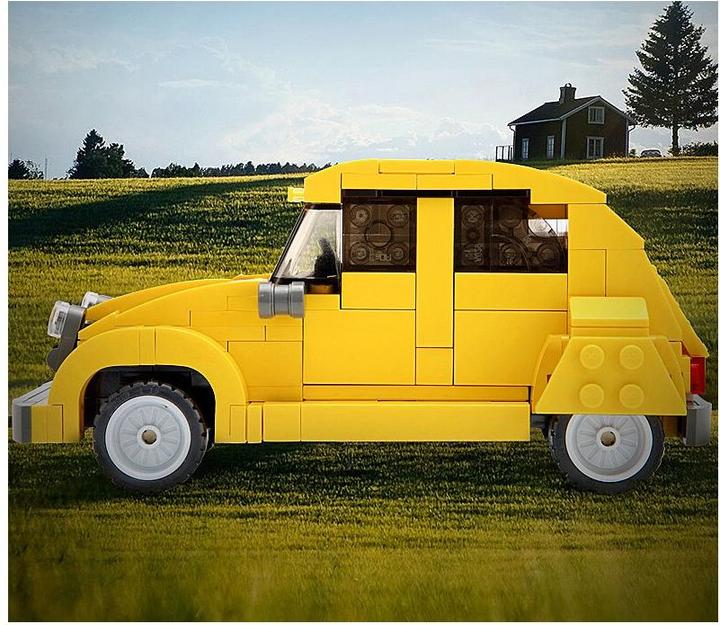Produktbild Cada Citroën 2CV 1:24 gelb Bricks