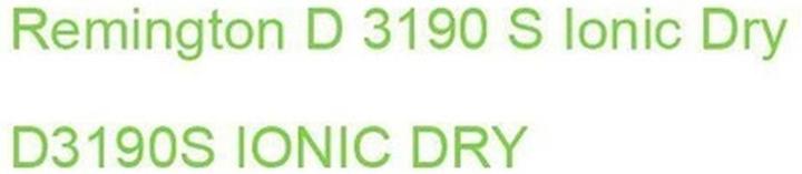 Image du produit Remington REM D3190S Ionic Dry (sèche ionique) (2200 W)