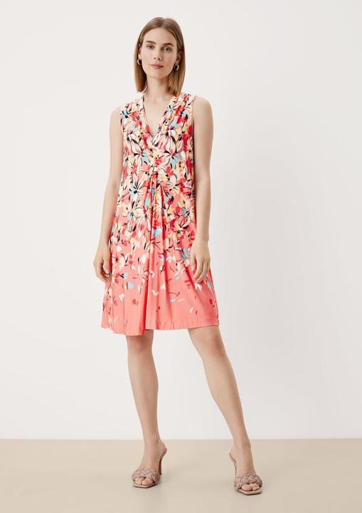 Produktbild s.Oliver Kleid Musterkleid mit Falten (36)