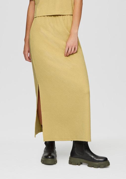 Actual product image S.Oliver Rock Strukturierter Midirock mit Elastikbund (36)