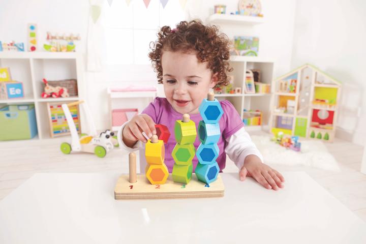 Actual product image Hape Counting and plugging game