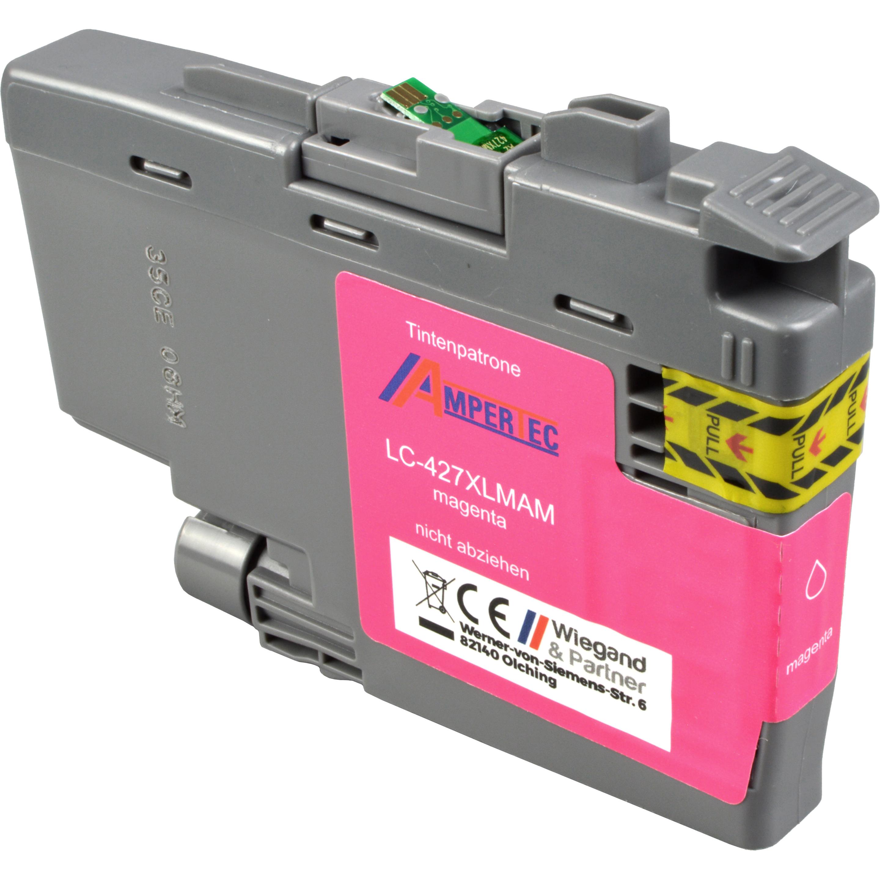 Ampertec, Druckerpatrone, Tinte kompatibel mit Brother LC-427XLM magenta (M)