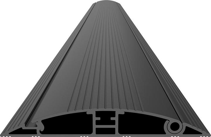Actual product image Multibrackets Top shelf cable duct 139x1600, aluminium, black (Duct, 160 cm)
