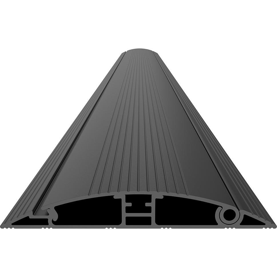 Multibrackets, Kabelschutz + Kabelführung, Aufboden Kabelkanal 139x1600, Alu, schwarz (Kabelkanal, 1600 mm)