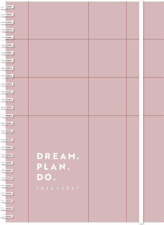 Image du produit Simplex Schüleragenda Joy Plus 26/27 500424.27 1W/2S 17M altrosa ML 14.8x21cm (1 semaine / 2 pages)