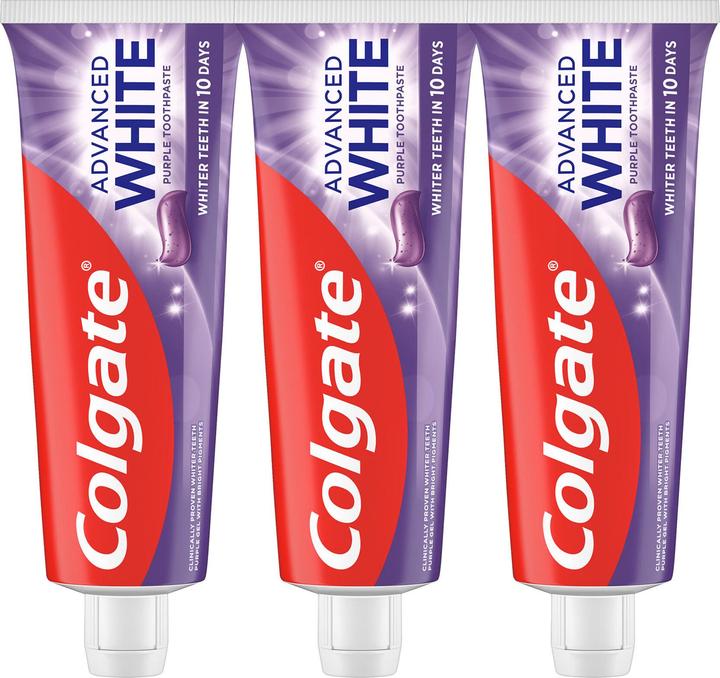 Colgate Advanced White Purple Trio Zahnpasta 3 x 75 ml (75 ml)