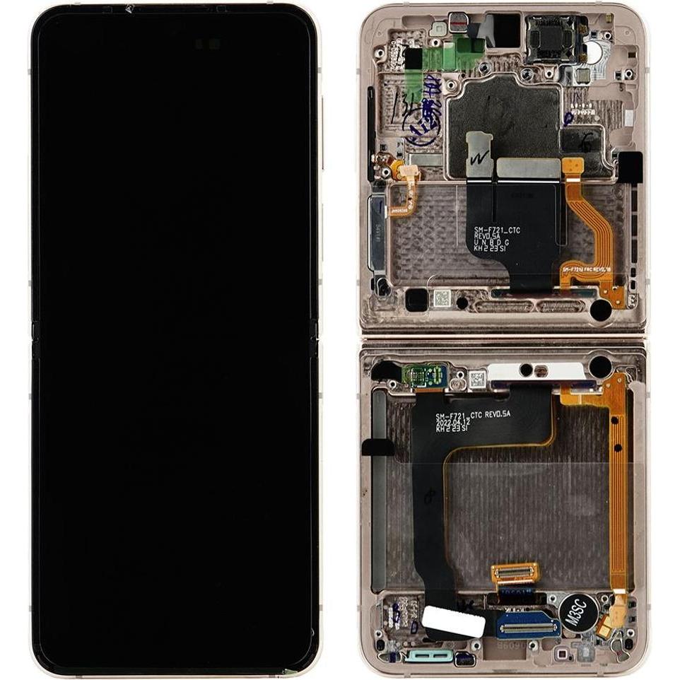 Samsung Galaxy Z Flip4 LCD Display Original - Pink Gold (Display, Galaxy Z Flip4), Mobilgerät Ersatz