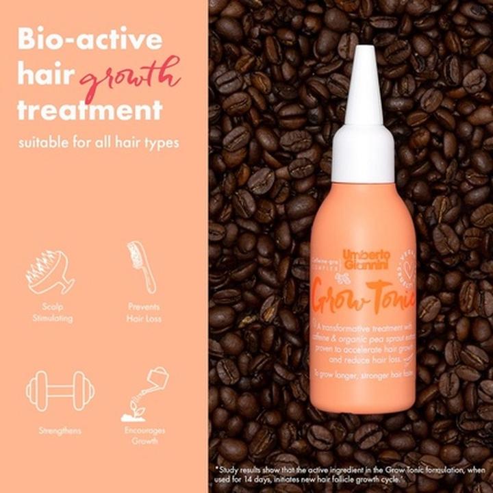 Immagine prodotto Umberto Giannini Grow Tonic, trattamento vegano per la crescita dei capelli senza crudeltà, 75 ml (75 ml)