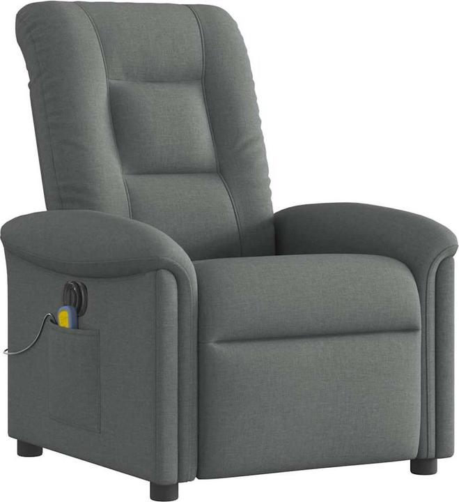 Produktbild vidaXL Massagesessel Elektrisch Dunkelgrau Stoff